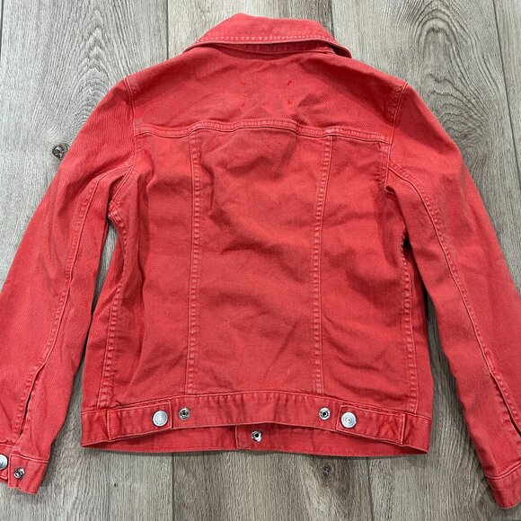 MARC By MARC JACOBS Soft Pink Workwear Denim Jacket sz XS Extra Small - Picture 4 of 4